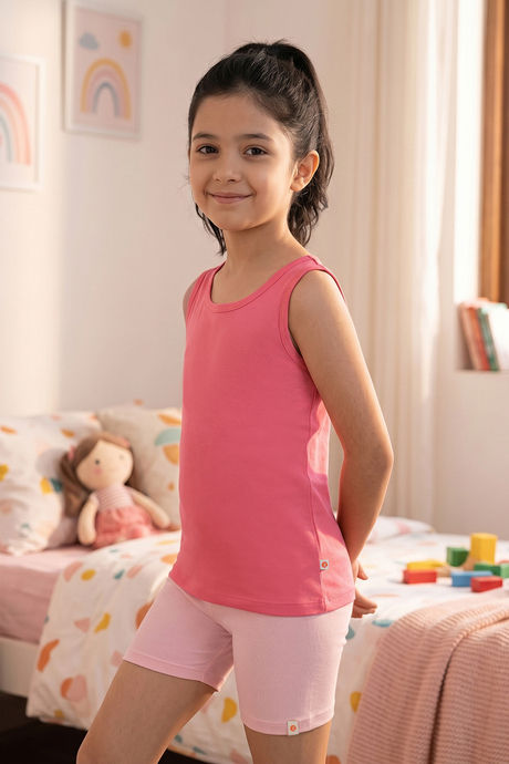 Zivame Girls Solid Tank Tops (Pack of 2) - Multicolor — image 3